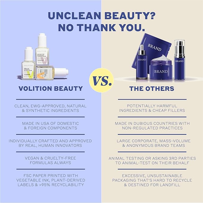 Volition Beauty Snow Mushroom Water Facial Serum - Hydrating Face Serum Improves Moisture Retention While Minimizing Look of Pores & Fine Lines (30ml / 1 fl oz)