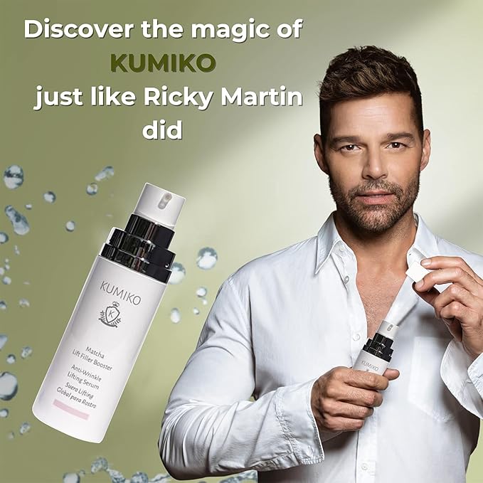 KUMIKO Wrinkle Lifting Serum - Serum Moisturizer for All Skin Types - 75ml - Achieve Radiant, Youthful Skin with the Power of Matcha - Non-Greasy, Fast Absorbing for Daily Use