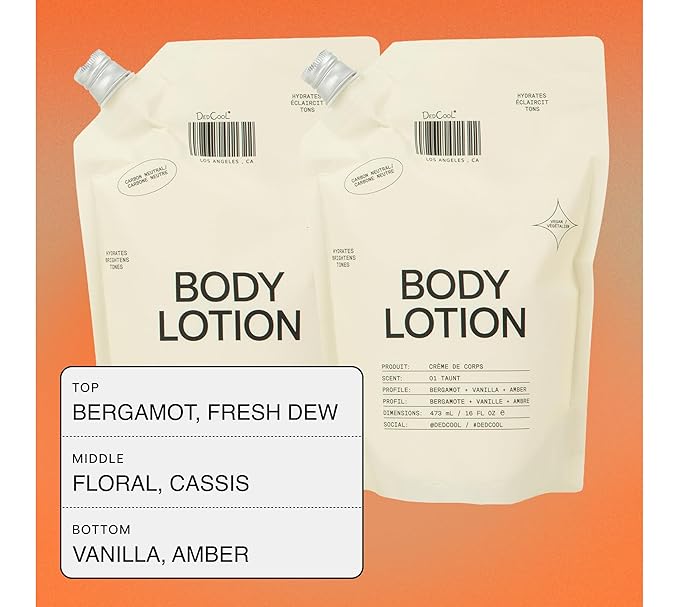 DedCool Taunt Body Lotion Refill – Lightweight, Deeply Hydrating Formula with Ceramides, Snow Mushroom, and Meadowfoam Oil | Non-Toxic, Vegan, Carbon-Neutral