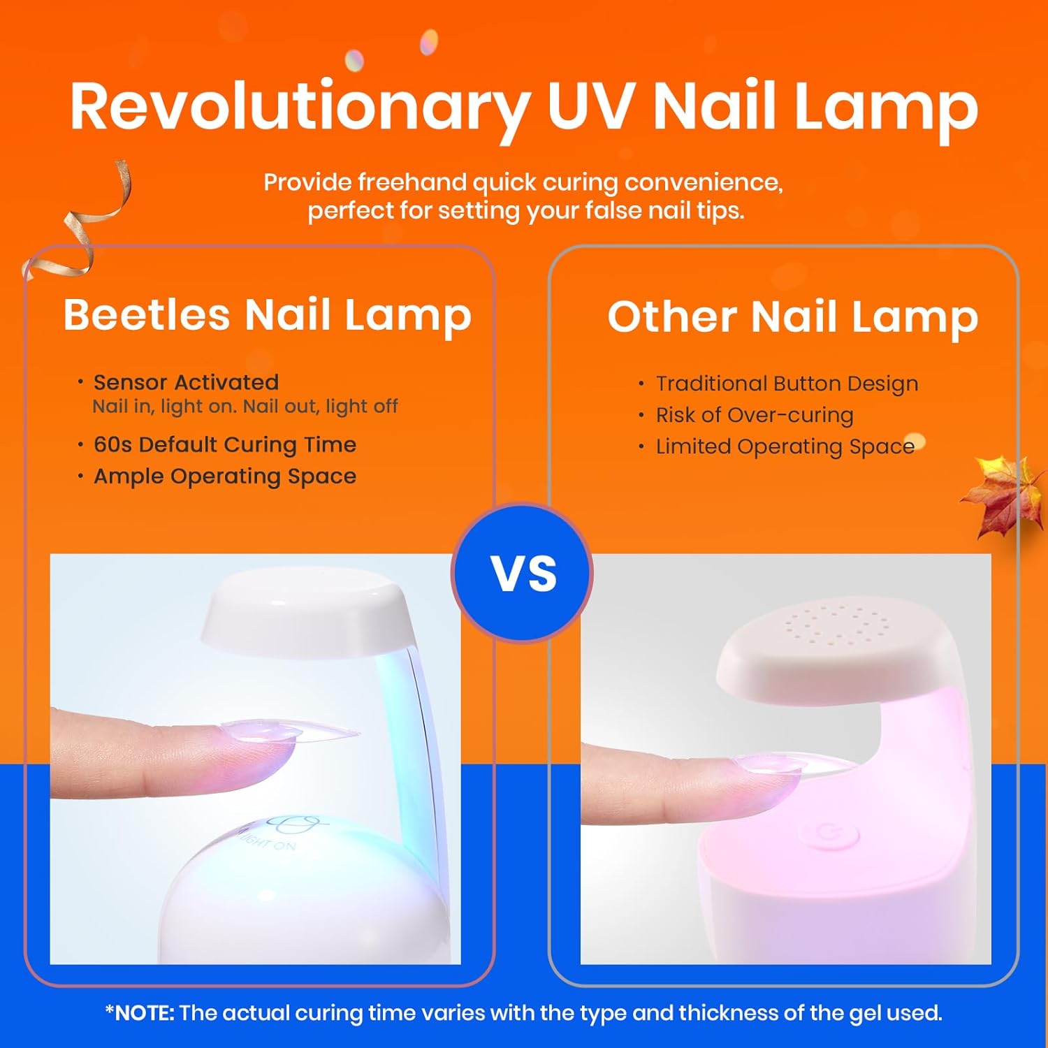 Beetles Gel Nail Kit Medium Almond with Nail Dehydrator and Primer, 576Pcs Half Matte Etch-X Gel Nail Tips Solid Nail Glue Mini Nail Lamp Acrylic Nail Tips Easy DIY Nail Extension Set Gift for Women