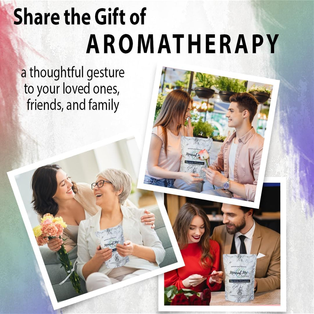 Shower Steamers Aromatherapy - 12pc Shower Bombs Vapor Tablets w/Organic Essential Oils for Vaporizing Steam Spa, Bath Bombs Tablets, Birthday, Selfcare Gifts for Women, Men, Wife, Husband