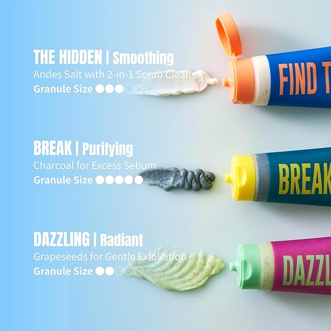 [Dear Doer] Dazzling Body Scrub in Tube - Radiant & Gentle Exfoliator with Grapeseeds & Plant-Derived Cellulose to Remove Dead Skin Cells with Vitamin C, Fresh Floral Scent, Vegan, 3.38 fl oz (100 ml)