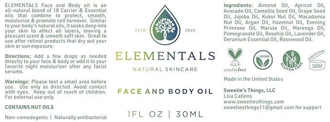 Elementals Face and Body Oil
