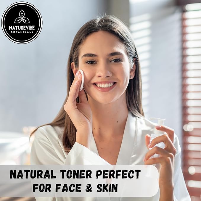 Naturevibe Botanicals Geranium Water 32 Ounces | 100% Pure and Natural | Great for Skin Care and Hair Care