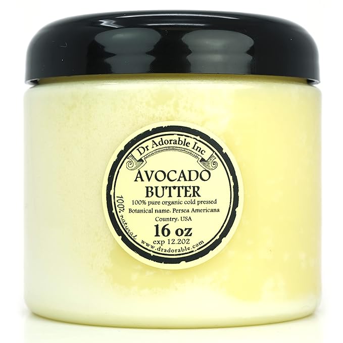 Dr Adorable - 16 oz - Avocado Butter - Refined Pure Natural Organic Raw