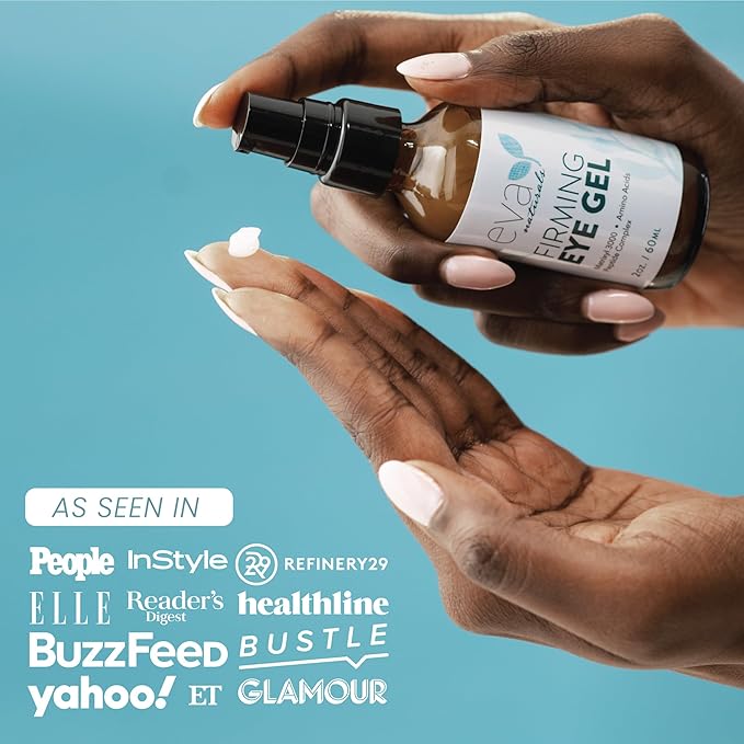 Anti-Aging Eye Gel - Luxurious Hydrating Under Eye Cream For Dark Circles and Puffiness, Bags, Crows Feet, Wrinkles - With Hyaluronic Acid & Skin-Firming Peptides Serum (2 oz.)