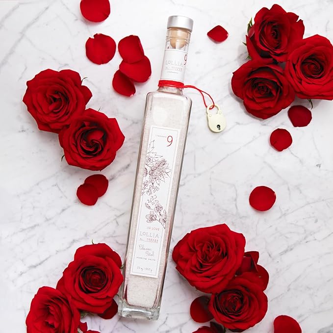 Lollia in Love Bathing Salt, 20 oz. - Bath Essential for Women, Bathtub Accessories, Relaxing Bath Salts for Women, Bath Products, Scented Luxury Bath Salts