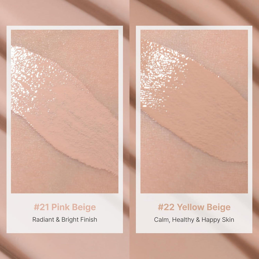 TROIAREUKE Seoul "Bridal" Cushion Foundation(#22, Yellow Beige), Korean Cushion Foundation, K-Beauty, Hydrating, Long-lasting, Lightweight, Natural Finish, Anti-Aging, Moisture, Whitening, SPF 50+