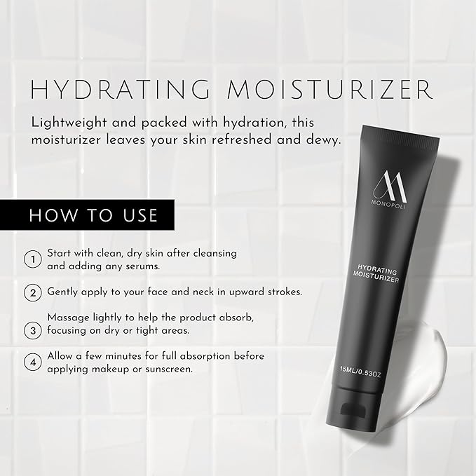 Monopoli Skin Travel Skincare Set | Airplane-Friendly Sizes | Complete Facial Skin Care Kit with BHA Serum, Vitamin C, Moisturizer & Cleanser | Essentials & Gift Set for Women & Teens | 15 Kits