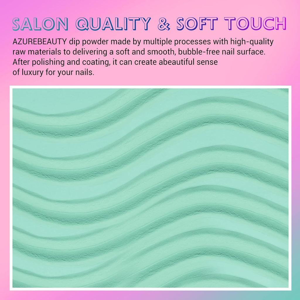 AZUREBEAUTY Color Changing Dip Powder Nail Set, Blue Green Pink Red Grey Trend Ombre Cold Warm Temperature Mood French Nail Art Manicure DIY Salon Gifts, No Need Nail Lamp Cured 6 PCS