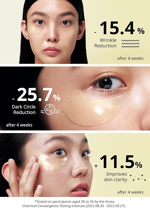 SNP [K Beauty 24K Gold Perfection Eye Patch | Nourishing Under Eye Patches for Wrinkles and Dark Spots | Under Masks for Puffy Eyes and Dark Circles | Korean Collagen Skincare | 60 Patches
