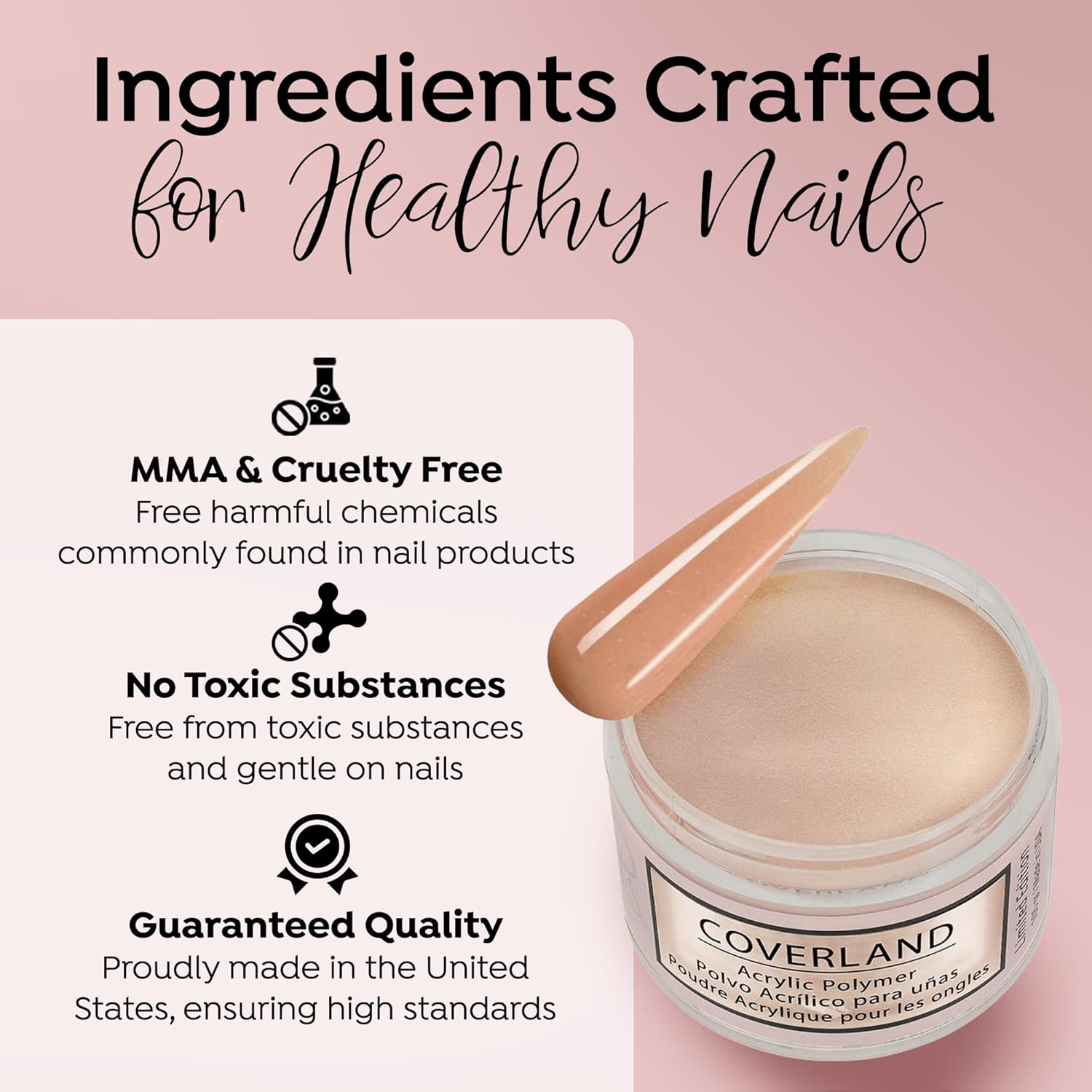 Coverland Acrylic Powder 3.5oz "Sugar Cream" - Limited Edition