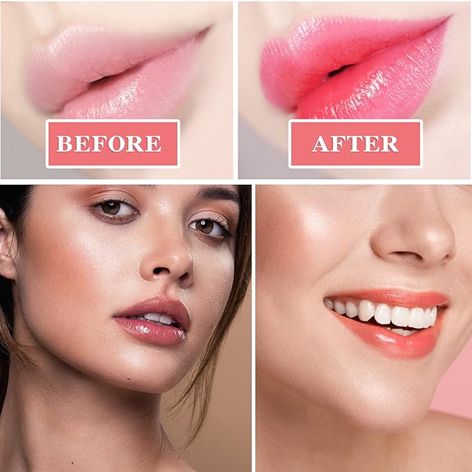 Lip Balm Honey Pot,Honey Lip Balm,Hydrating & Prevention Dry and Cracked Sleeping Lip Mask Lip Scrubs Exfoliator & Moisturizer With Applicator Lip Care Products for Dry Lips