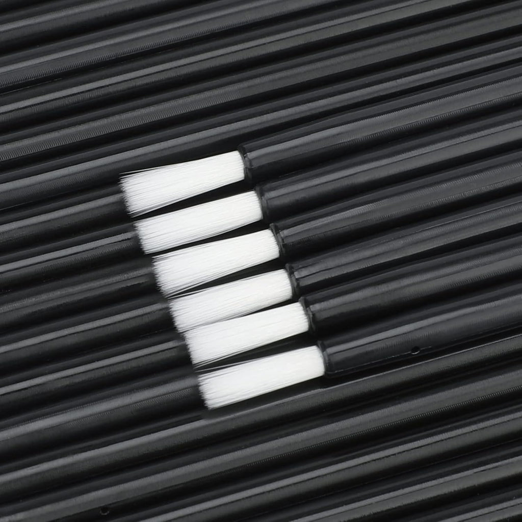 G2PLUS Lip Brushes, 50Pcs Disposable Lip Gloss Wands, Portable and No-Clean Lipstick Applicator, Nail Polish Brushes Makeup Tool for PYO Cookie Paint, Painting, Detail Brush