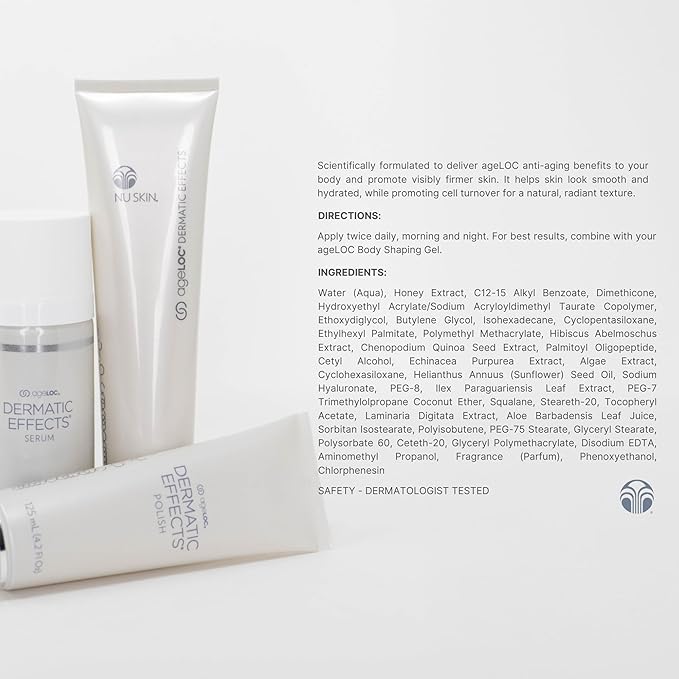 Nu Skin ageLOC Dermatic Effects Body Contouring Lotion | Scientifically Formulated to Deliver ageLOC Anti-Aging Benefits for Visibly Firmer, Hydrated Skin | 2 Pack