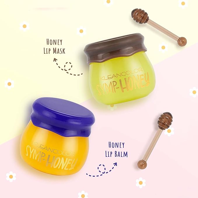 Honey Lip Balm & Mask Set with Honey Dippers