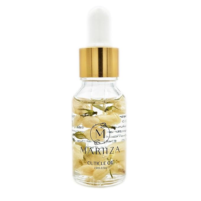 Cuticle Oil - Rose, Lemon, Jasmine, Sakura Scents - Unisex Nail Growth Oil for Men and Women - Nourishing Treatment for Healthy Nails and Cuticles (15ml)