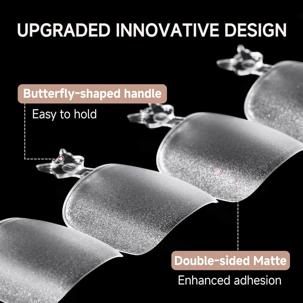 UNA GELLA Toe Nail Tips 504Pcs - Full Cover Matte Squavol Toe Nails Soft Gel Pre-file Gel Toe Nail Tips For Toe Nail Extensions Home DIY Nail Salon Soak Off 15 Sizes