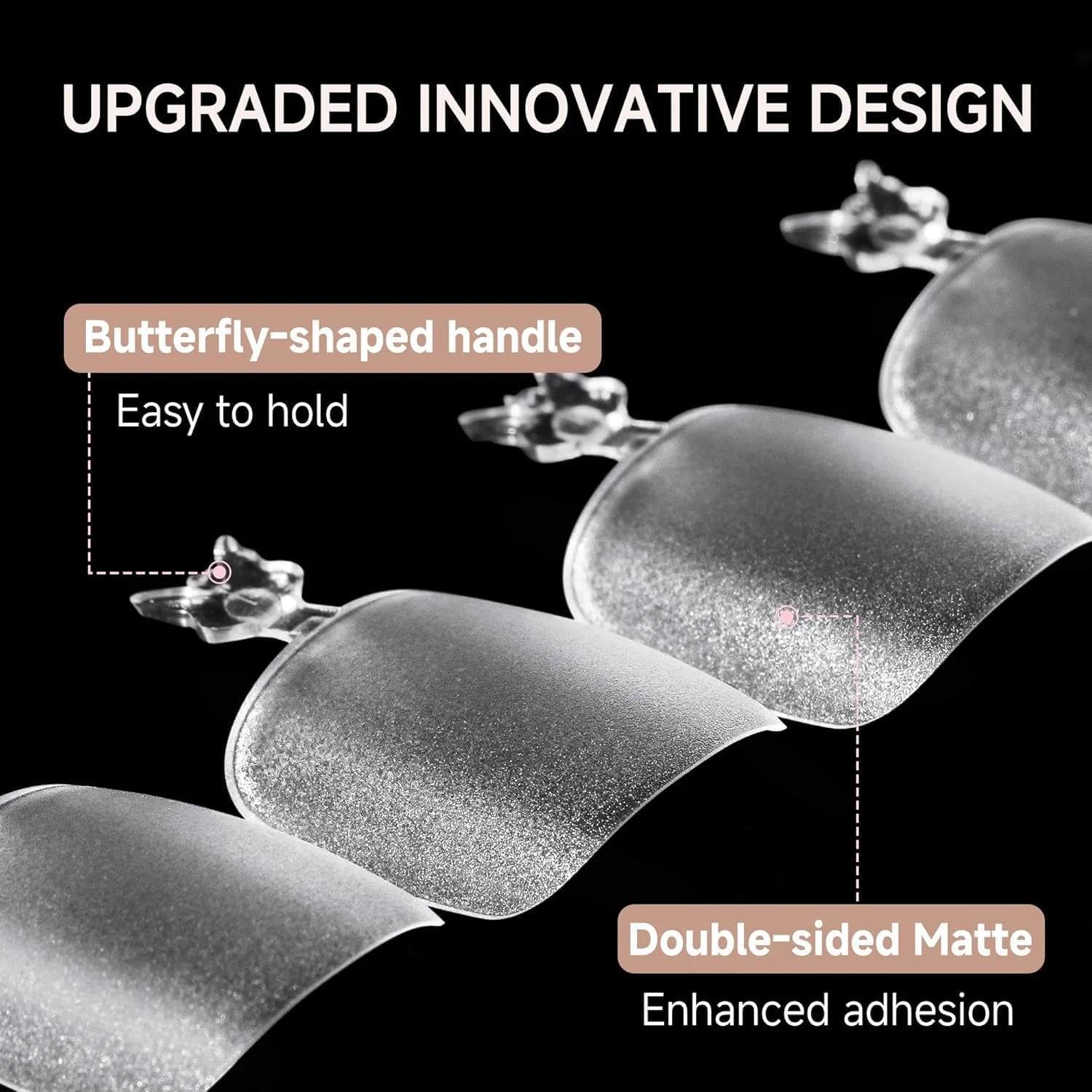 UNA GELLA Toe Nail Tips 504Pcs - Full Cover Matte Squavol Toe Nails Soft Gel Pre-file Gel Toe Nail Tips For Toe Nail Extensions Home DIY Nail Salon Soak Off 15 Sizes