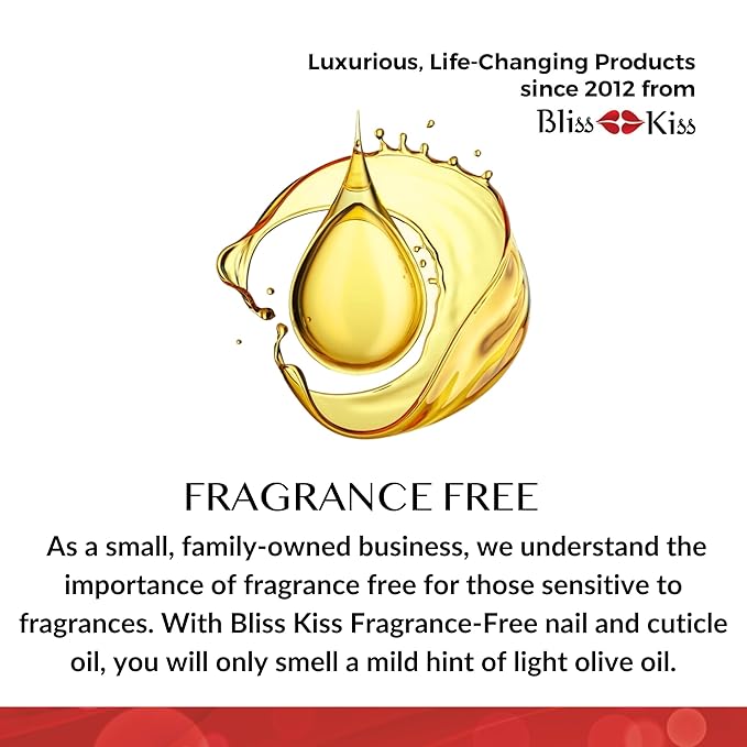 Bliss Kiss | Fragrance Free 4 Nail Oil Cuticle Pens w/Vitamin E & Jojoba⏤Nail Strengthener Nail Growth and Strengthening Serum for Brittle, Peeling, Breaking, Thin nails
