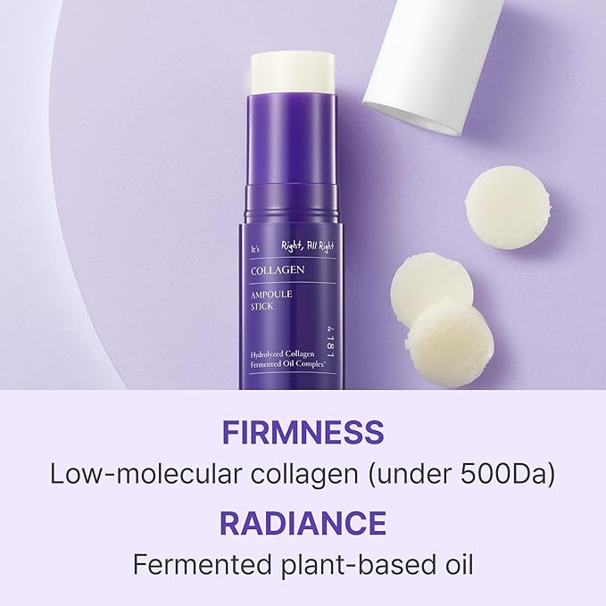 [Set of 2] SCINIC Collagen Ampoule Stick – 0.35 fl.oz Each, Anti-Aging & Hydrating Multi-Balm with Low-Molecular Collagen & Fermented Oil for Firm, Radiant Skin | Korean Skincare