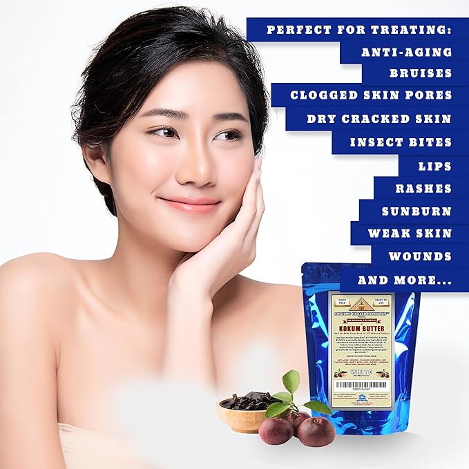 ANCIENT HEALTH REMEDIES Cosmetic Grade, PURE KOKUM BUTTER JAR/BLOCK. Bulk, Odor Free Alternative to Raw, Soft Butters. Ideal Hard Base for DIY Balms, Creams, Candle and Hand Creams (INDIA) (8 oz)