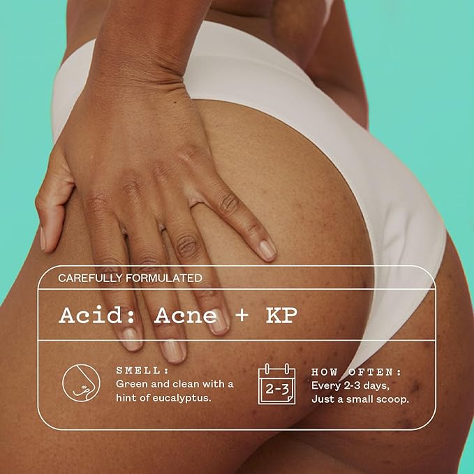 frank Body Glycolic Body Scrub | Vegan, Cruelty Free, Exfoliating Body Scrub | Helps to Fight Breakouts and Soothes Skin & Marks with AHA, Pumice, Witch Hazel, and Niacinamide | 8.82 oz / 250 g