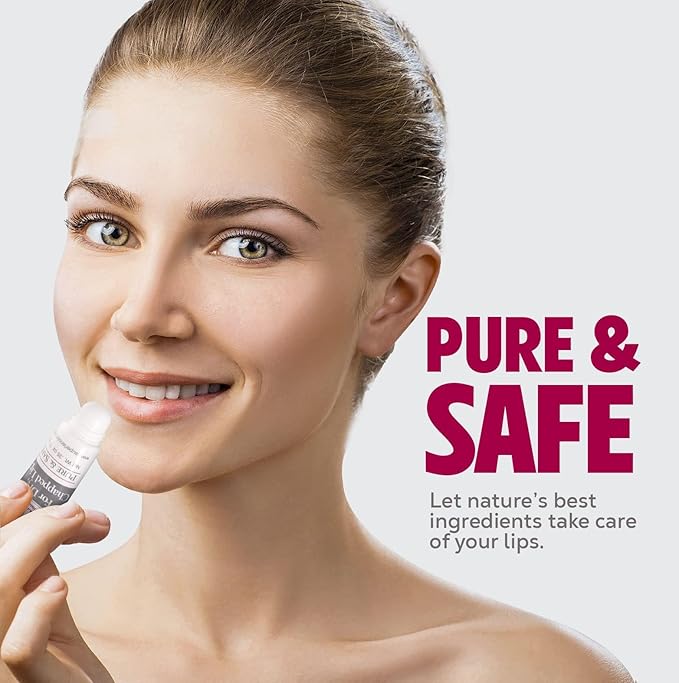 Organic Lanolin Lip Balm - Medical grade - Natural Nipple Cream Lanolin - Moisturizer for dry cracked lips - Hydrating lip care - Ultra pure jojoba oil - Kosher chapstick (0.35 Oz)