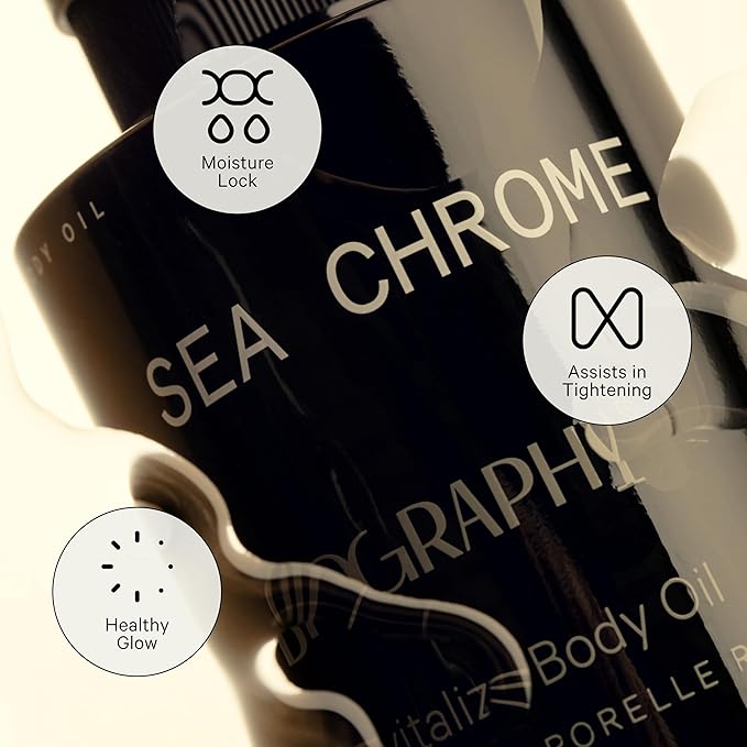 Biography Face Oil Quieting Moisturizer & Beauty Body Oil Skincare Gift Set for Women, Gua Sha w/Vitamin E, Evening Primerose, Jojoba, Guarana Seed. Skin Hydrating Sea Chrome & Long June