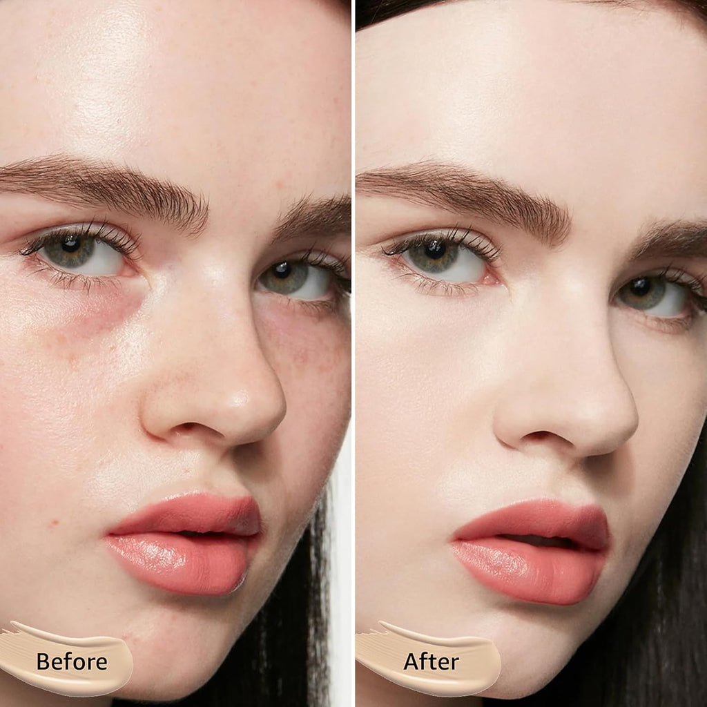 Mushroom Head Air Cushion CC Cream - BB Cream Foundation Makeup Concealer Moisturizing Oil Control, Long-Lasting & Waterproof, Easy Makeup Even Skin Tone (Ivory, 3.21 Ounce (Pack of 1))