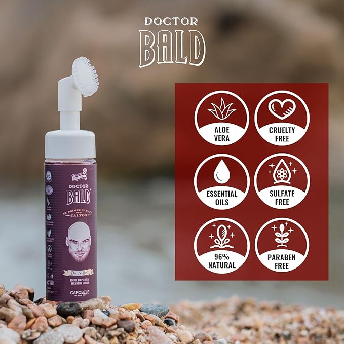 Bald Head Moisturizer Lotion with Ultraclean Applicator, Daily Use Protect and Moisturize Shaved and Buzzed Heads, 6.8 oz