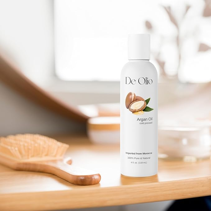 | Argan Oil of Morocco | 100% Pure & Natural Cold Pressed Argan Oil for Hair, Skin, Face | Refined Moroccan Hair Oil for Moisturizing & Strengthening | 8fl. oz. (237mL)