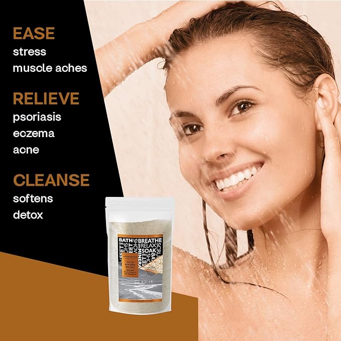 Aromasong Raw Dead Sea Salt for Soaking - Minimal Cleaned Bath Salt Soak - 10 Lbs (2 x 5 lb. Bags) Bulk Resealable Pack - Leaves Your Skin Softer Then Epsom Salt