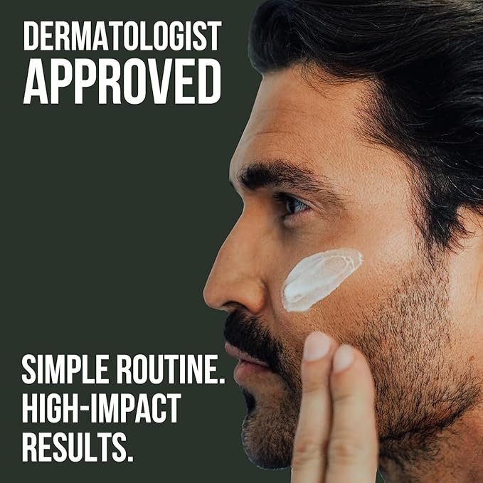 RUGGED & DAPPER Daily Duo Skincare Set for Men | Includes Age + Damage Defense Moisturizer & Daily Power Scrub Face Wash