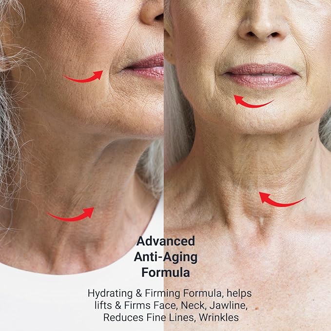 UOG Super Vitamin C Face Serum - Anti-Aging, Hydrating & Firming Formula, Lifts & Firms Face, Neck, Jawline, Reduces Dark Spots, Age Spots, Fine Lines, Wrinkles, Even Skin Tone.1 Fl Oz- Pack of 2