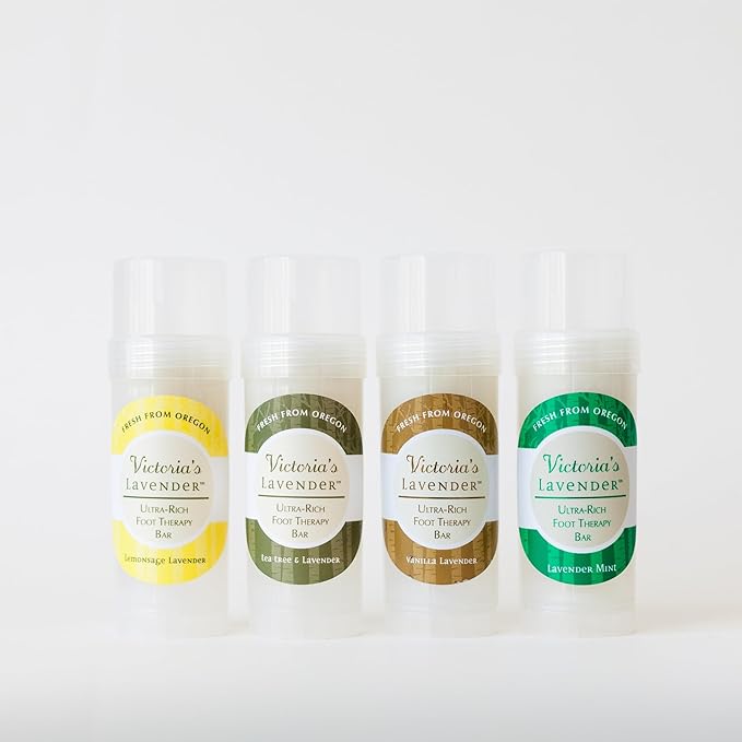 Victoria's Lavender Ultra Rich Foot Balm for Dry Cracked Feet - Cracked Heel Repair, Foot Softener, & Moisturizer with Lavender & Tea Tree Oil, Dry Feet Treatment & Foot Care for Men & Women - 2.5 oz