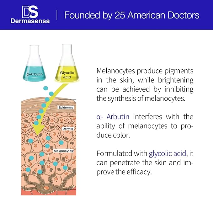 DS Dermasensa Alpha P Essence – Dark Spot Corrector with Alpha Arbutin & Glycolic Acid, Evens Skin Tone & Reduces Discoloration, 60ml / 2 fl.oz