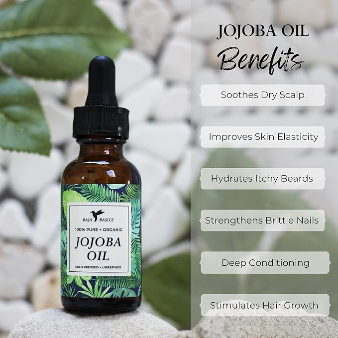 Pure Jojoba Oil for Skin Cold Pressed Moisturizer for Face, Body, Nails and Hair – Multi-Purpose Beauty Product – Vitamin E – Anti-Aging, Hydrating Oil for Men and Women – 4 oz Bottle
