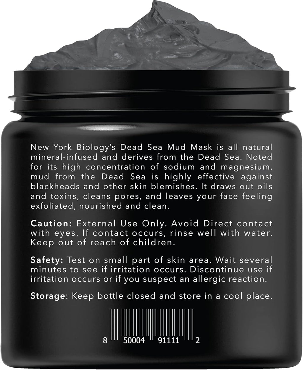 New York Biology Dead Sea Mud Mask for Face and Body | Spa Quality Pore Refiner for Oily Skin | Natural Skincare for Women & Men | Tighten Skin for A Healthier Complexion | 8.8 oz