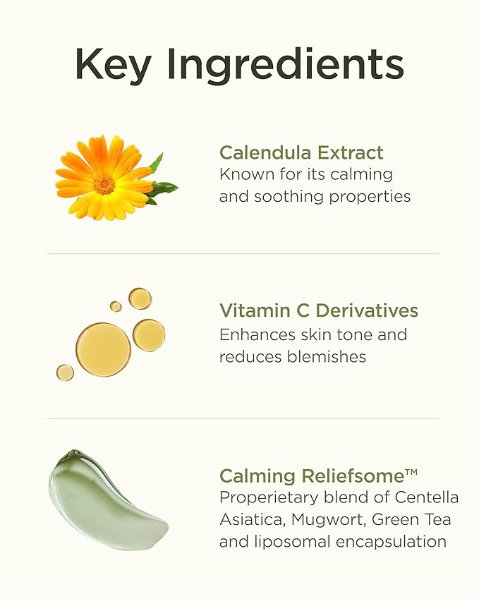 Calendula Vita Serum (1.35fl oz) - Hydrating Serum for an Even Skin Tone Infused with Calendula Extract, Vitamin C Derivatives, and Soothing Ingredients