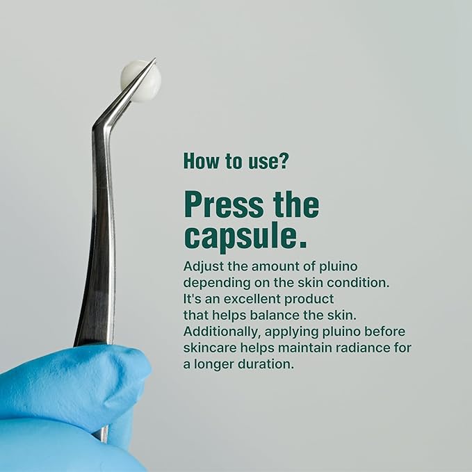 PLUINO, Skin Care Booster, Capsule Face Serum, Hydrating Essence, Panthenol and Niacinamide. Facial Moisturizer for Sensitive,&Acne Skin, Korean Skin care 25g/0.88 fl.oz