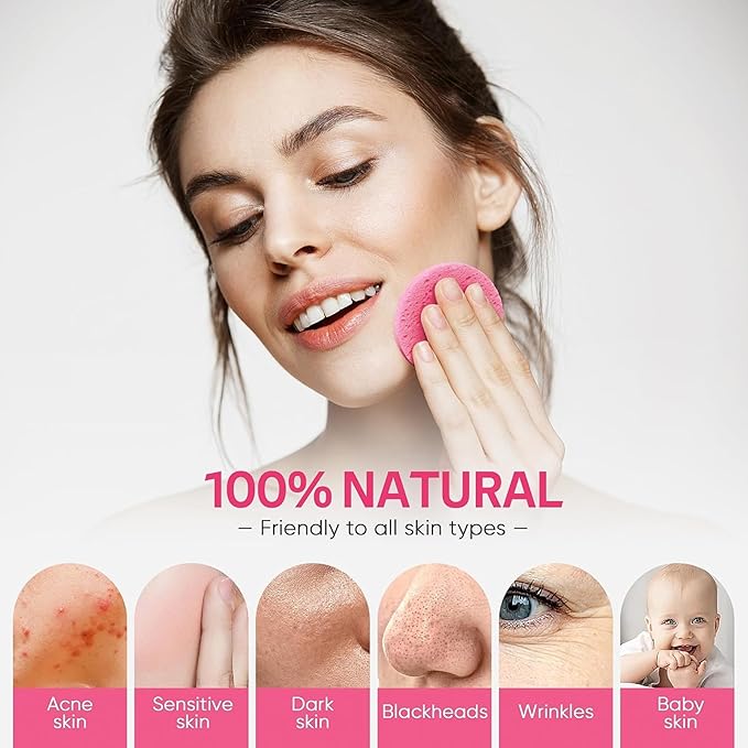 InfiniStore™ Mini Cosmetic Spatula & Gentle Exfoliating Sponge Bundle with ɴᴀᴛᴜʀᴇ ᴡᴇʟʟ Extra Virgin, Coconut Oil, Moisturizing Cream, 16oz Each - All Skin Types, For Softer & Hydrated Skin (2)