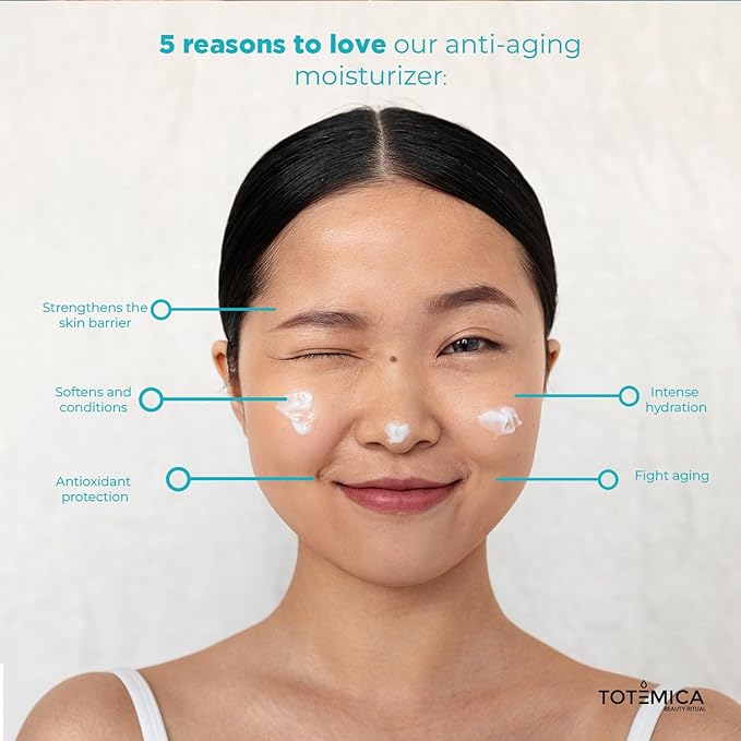 Face Moisturizer with Niacinamide, Hyaluronic Acid, and Peptides, Wrinkle Filler Anti Aging Serum, Firming Moisturizer for All Skin Types - Vegan, Cruelty-Free (1.69 Fl Oz)