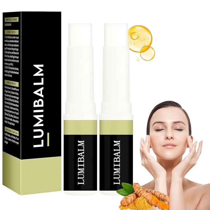 2 PCS Lumibalm Eye Serum Stick, Lumibalm Balm Stick, For Under Eye Bags, Erase Dark Circles Fade Lines, Deeply Moisturizes, Anti Aging Serum Stick