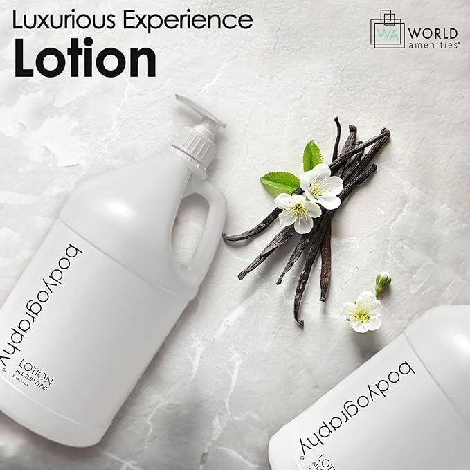 Bodyography blanc- Lotion | Vanilla White Tea Lotion Bottle with Pump, Suitable for All Skin Types