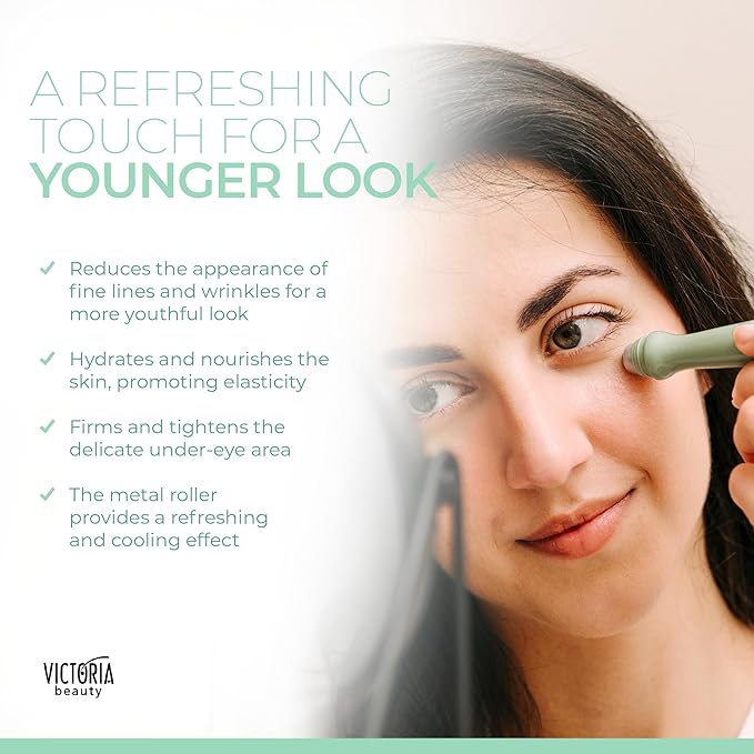 Hyaluronic Eye Roll-On Cooling, Eye Serum Against Wrinkles and Dark Circles