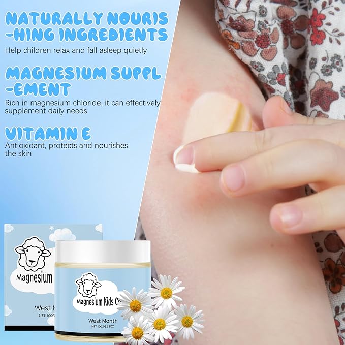 Junior's Bedtime Lotion, Magnesium Lotion for Kids, juniors Bedtime Lotion Kids, juniors Magnesium Bedtime Lotion, Sheep Junior's Bedtime Lotion, Magnesium Cream, Sensitive Skin Support (2PCS)