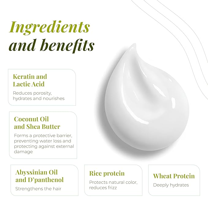 Expert Hair Bio Protein Straightening & Smoothing Kit – Protein Keratin straightening + Gold Repair Mask for Ultimate Hair Transformation – Straight, Silky, Moisturized Hair