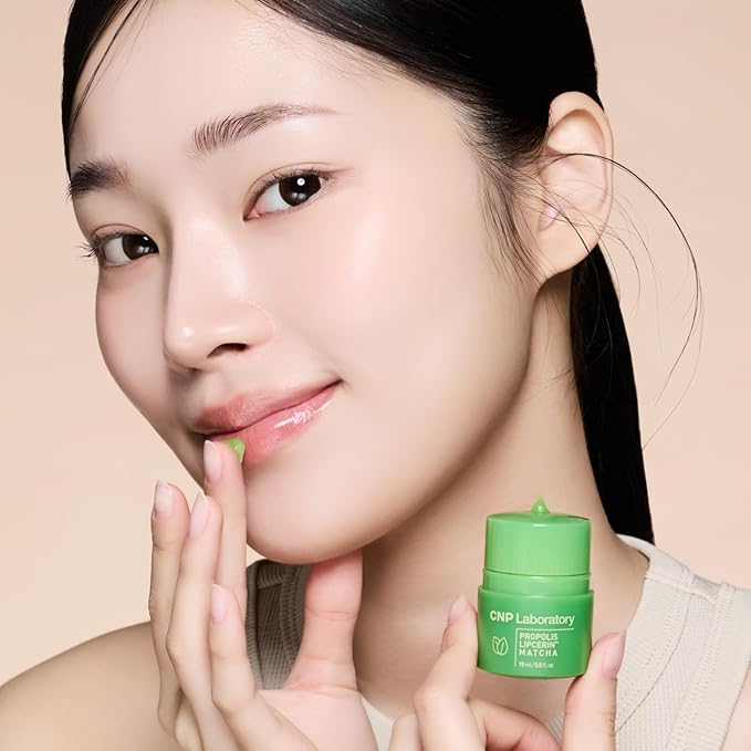 CNP Honey Lip Butter - Propolis Lipcerin™ 07 Matcha, Café Edition, Hydrating Overnight Manuka Lip Balm & Mask, 12hrs Long-lasting Moisture, Gifts for Women, Korean Skin Care, 0.5 fl.oz.
