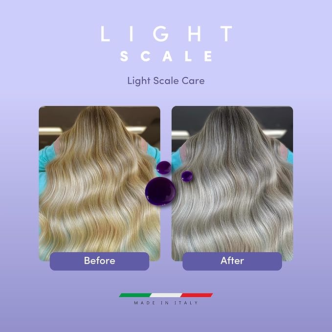 Lisap Purple Hair Mask, Light Scale Hair Care Anti Yellow Hair Toner for Blondes, Toning Blonde, White, Silver Hair & Highlights, Nourishing & Hydrating Mask, Neutralizes Brassy Tones, 16.9 fl oz